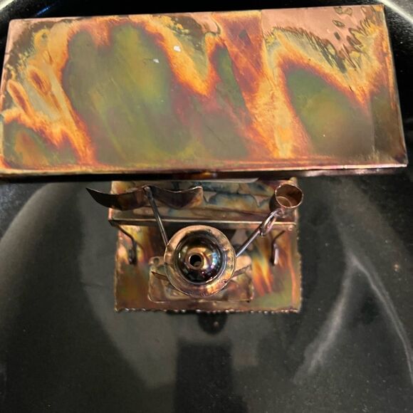 Handmade Wind-Up Artisan Metal Piano Man Music Box - Picture 3 of 9